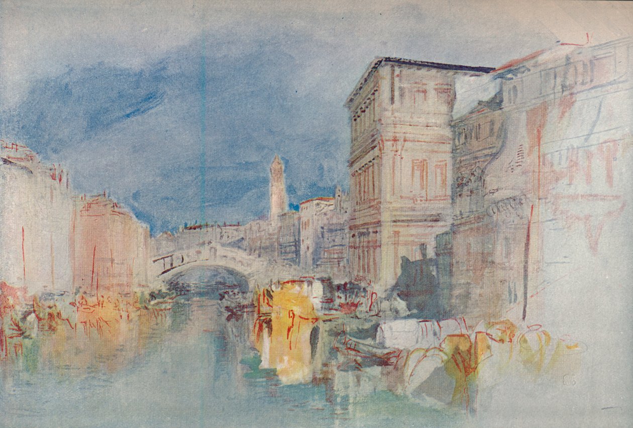 Velence: Casa Grimani és a Rialto, 1909 alkotó: Joseph Mallord William Turner