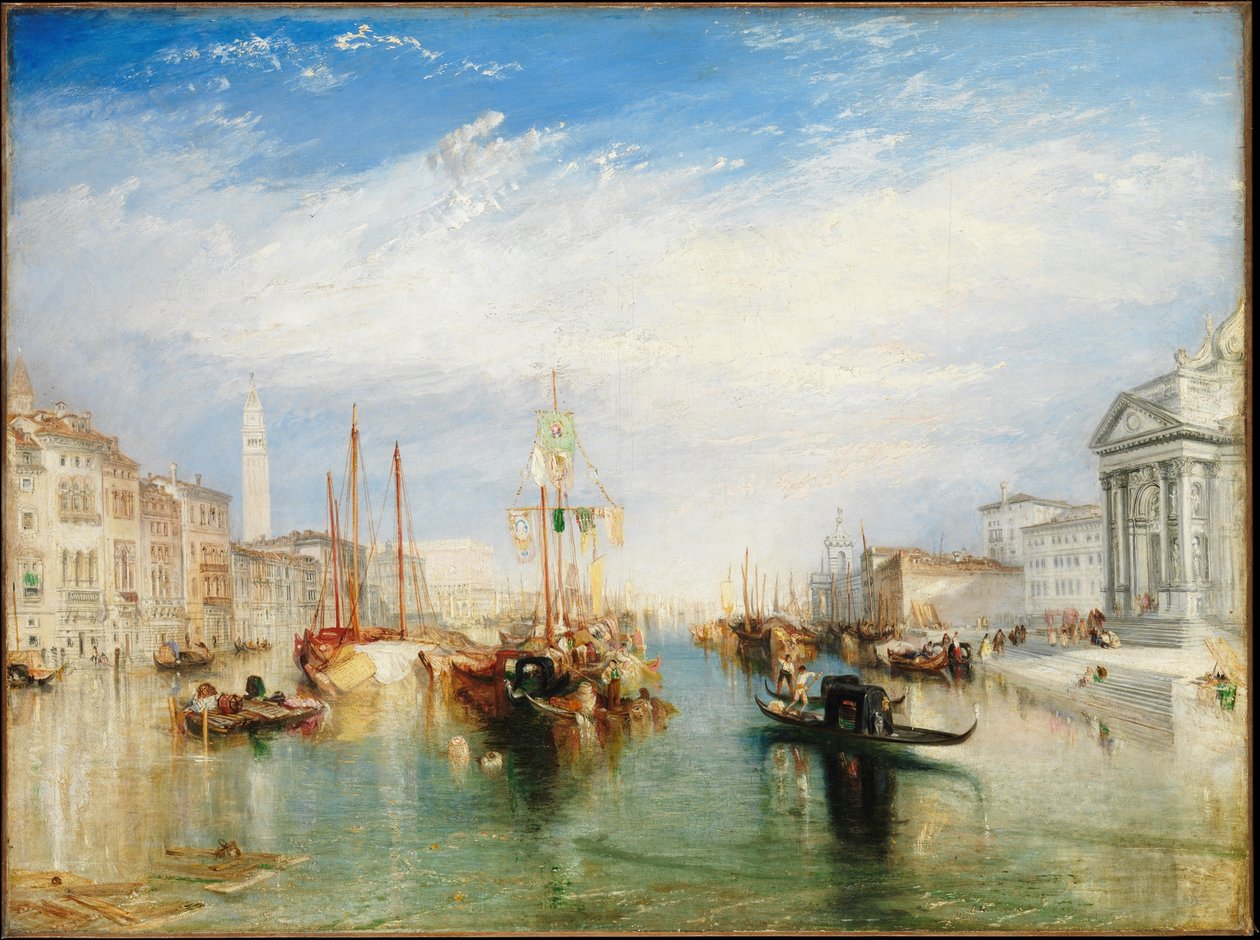 Velence, a Madonna della Salute előcsarnokából alkotó: Joseph Mallord William Turner