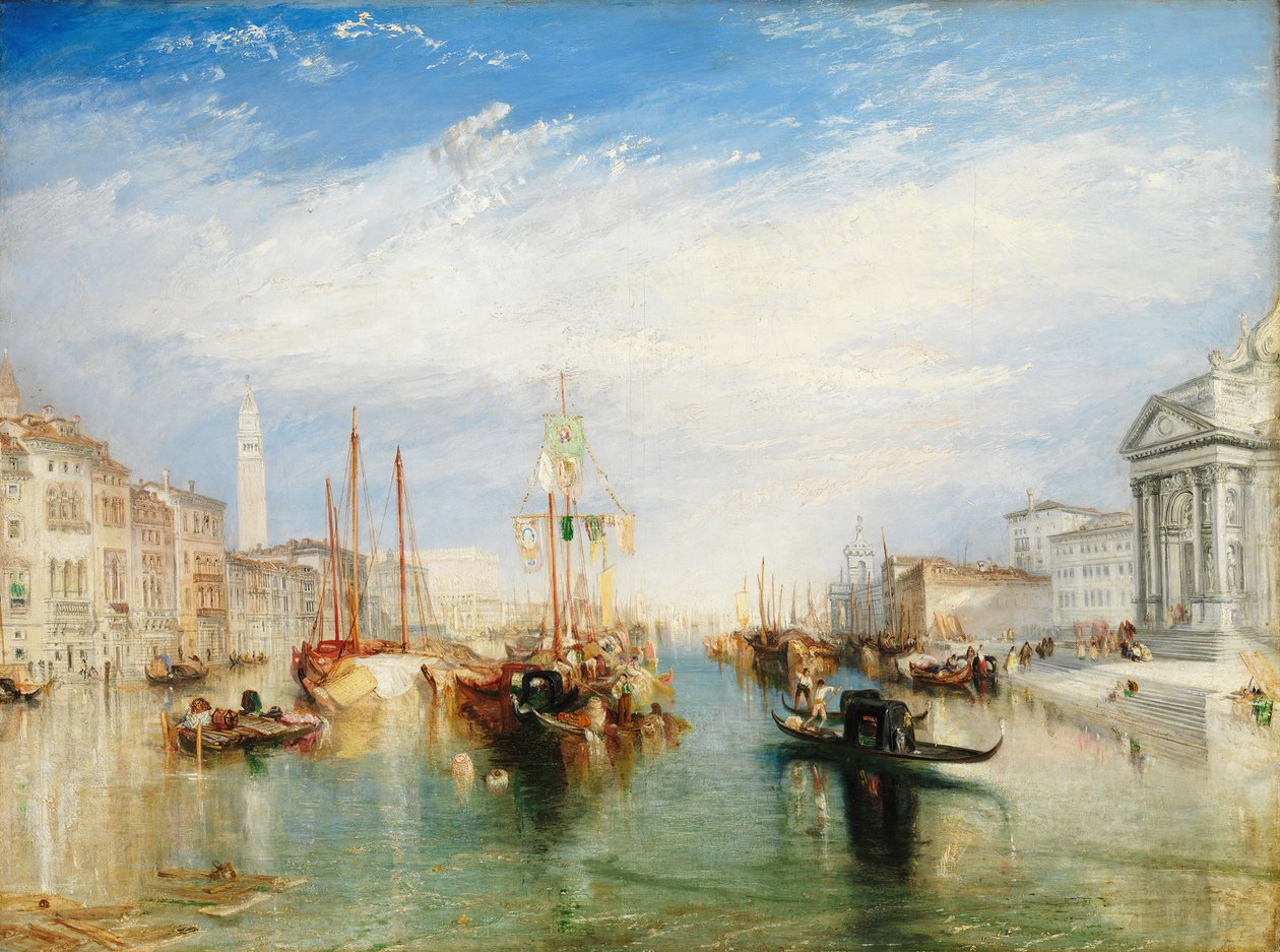 Velence, a Madonna della Salute tornácáról, kb. 1835. alkotó: Joseph Mallord William Turner