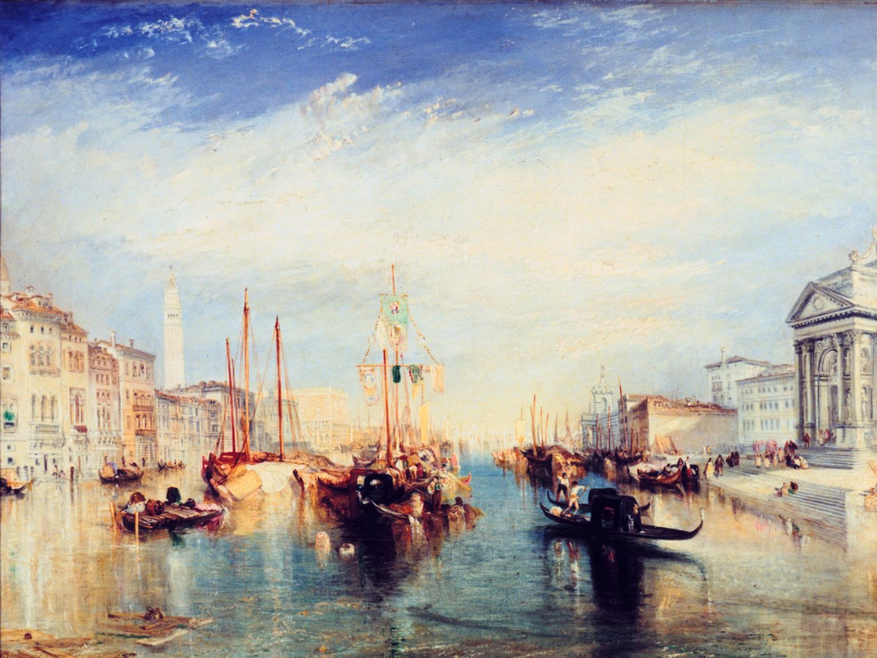 Velence, a Madonna della Salute tornácáról, 1835 alkotó: Joseph Mallord William Turner