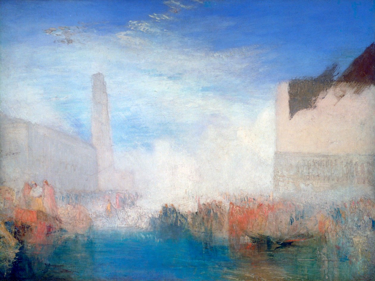 Velence, a Piazzetta a tengerhez házasodó dózse szertartásával, c1835 alkotó: Joseph Mallord William Turner