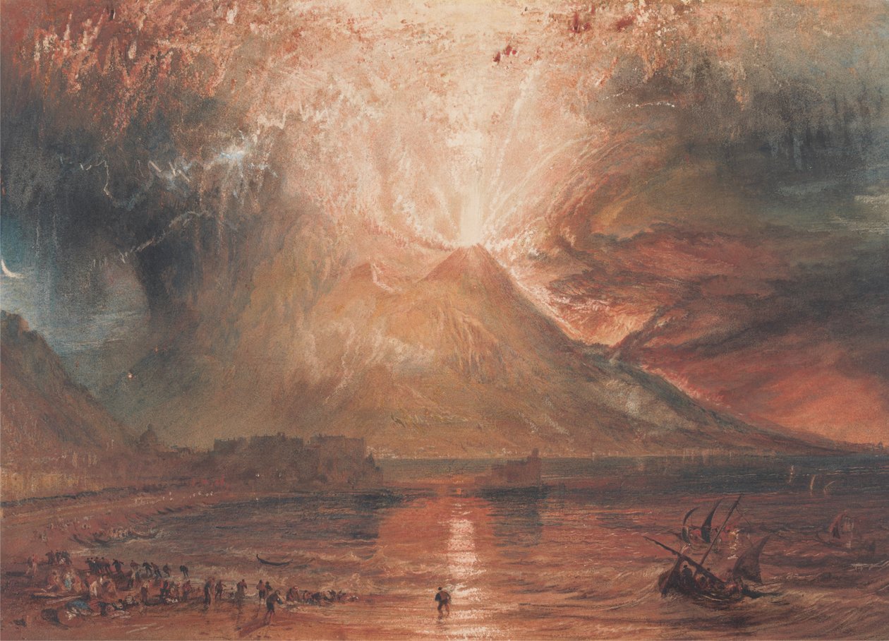 A Vezúv kitörése alkotó: Joseph Mallord William Turner