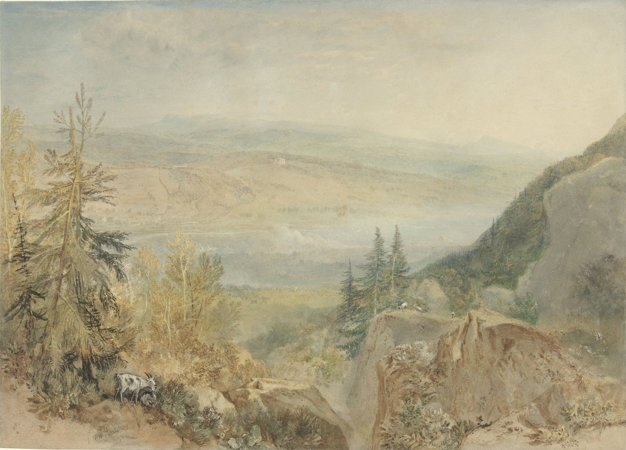 Kilátás a Farnley Hallra Yorkshire-ben Kilátás a Farnley Hallra a yorkshire-i Wharfe völgyében alkotó: Joseph Mallord William Turner
