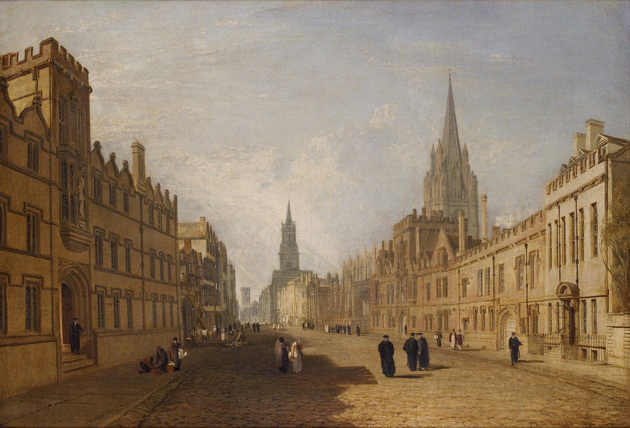 View of the High Street, Oxford alkotó: Joseph Mallord William Turner