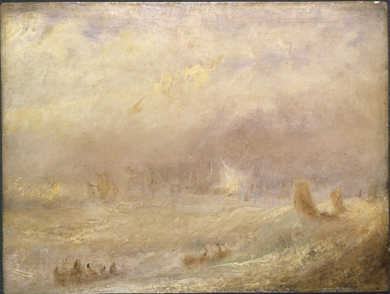 Vue de Deal – Az alku képe, Turner, Joseph Mallord William (1775-1851). Olaj a papírra. Mérete: 24,5x32 cm. Nemzeti Múzeum Stockholm alkotó: Joseph Mallord William Turner