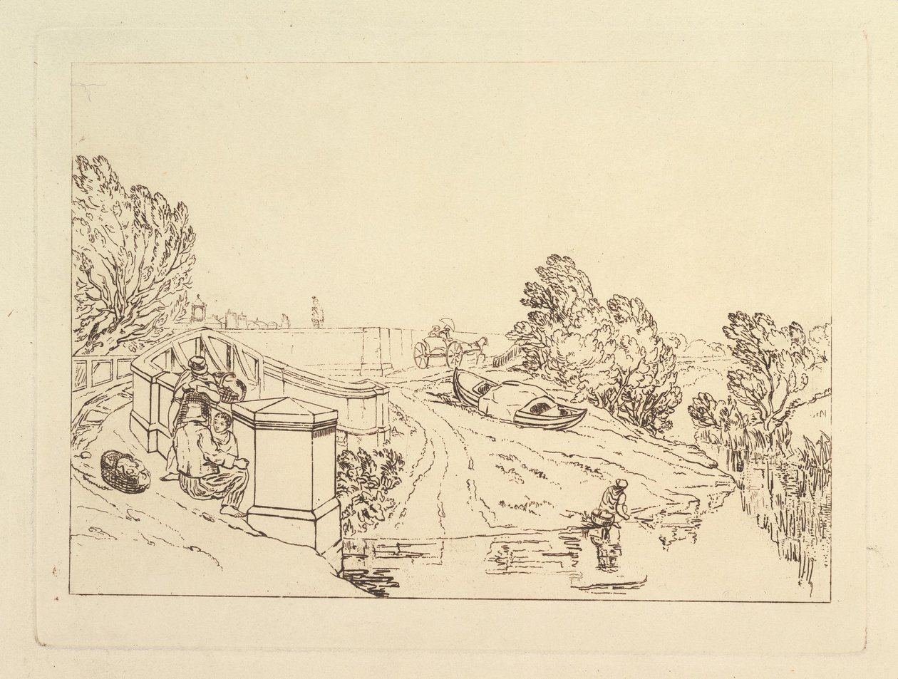 Vízizsázsagyűjtők Liber Studiorum, XIII. rész, 1819. alkotó: Joseph Mallord William Turner