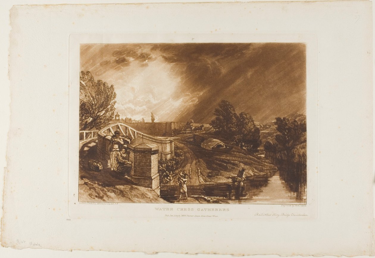 Vízitorma-gyűjtők, 62-es lemez a Liber Studiorumtól alkotó: Joseph Mallord William Turner