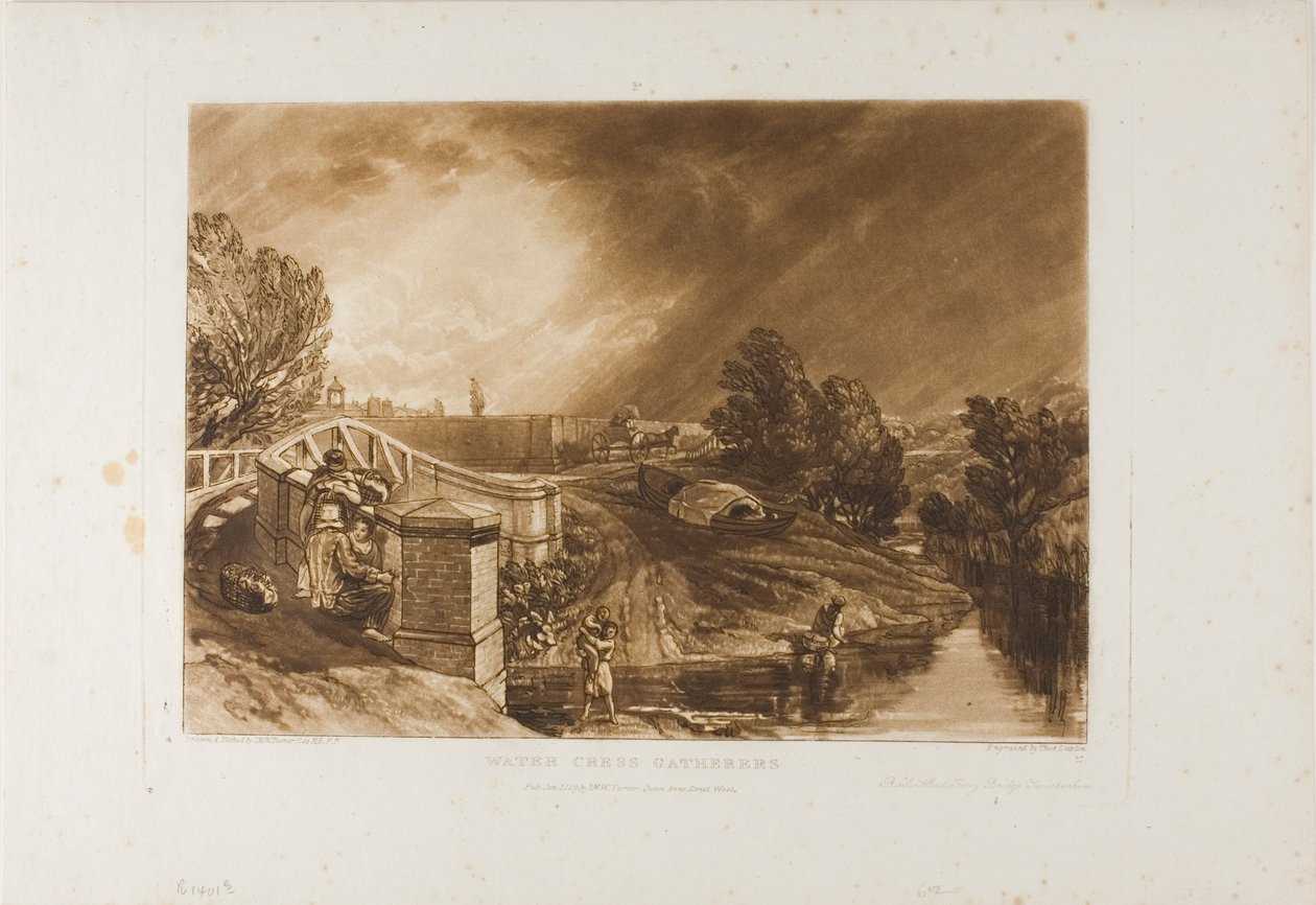 Vízitorma-gyűjtők, 62-es lemez a Liber Studiorumtól alkotó: Joseph Mallord William Turner