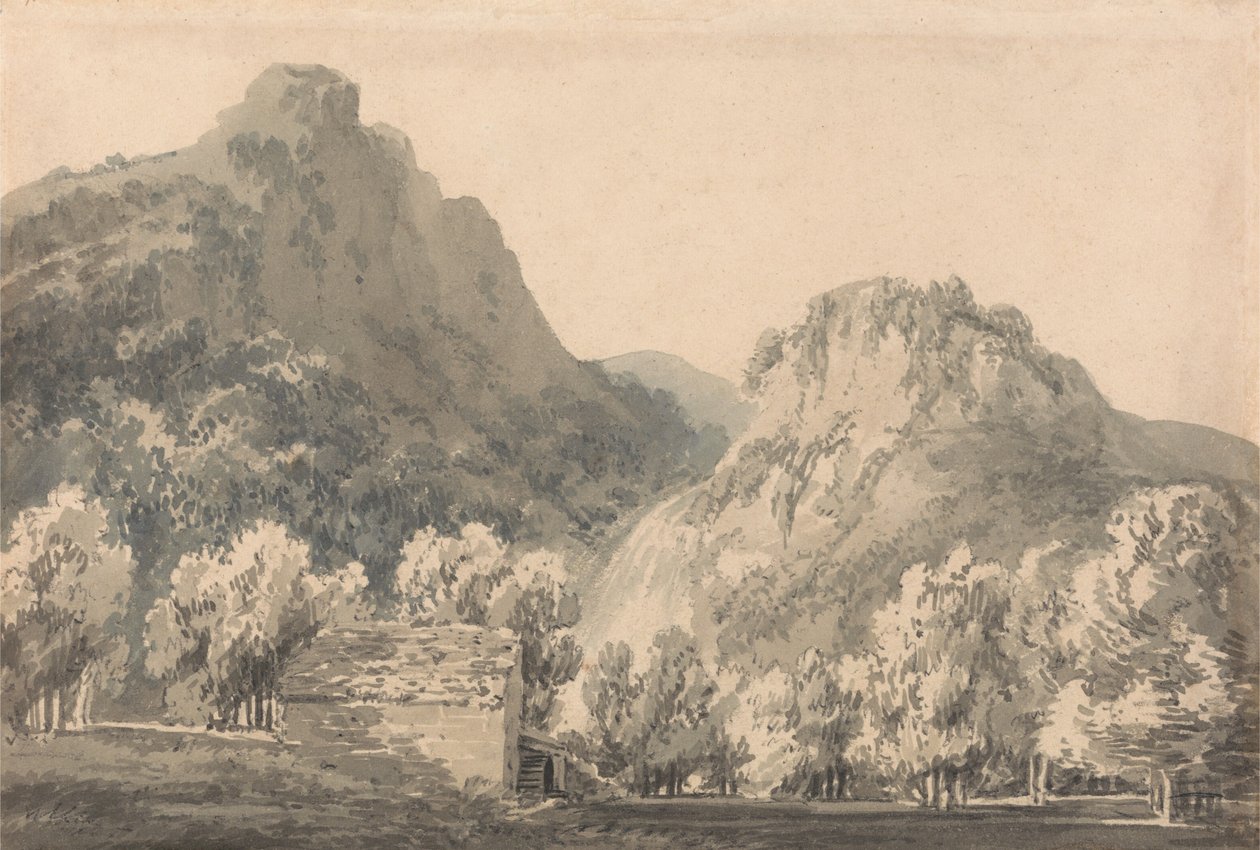 Lodore-vízesés, Cumberland alkotó: Joseph Mallord William Turner