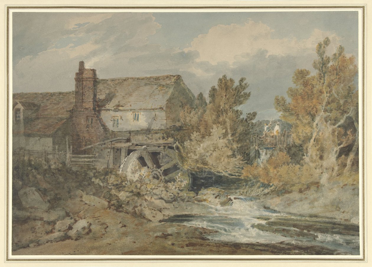 Vízimalom egy folyó patak közelében Vízimalom folyó patak mellett alkotó: Joseph Mallord William Turner