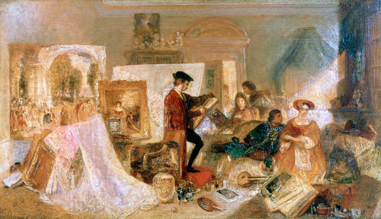 Watteau-tanulmány Fresnoys szabályok szerint, 1831 alkotó: Joseph Mallord William Turner
