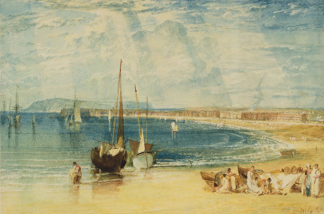 Weymouth, 1811 körül (akvarell, papír) alkotó: Joseph Mallord William Turner