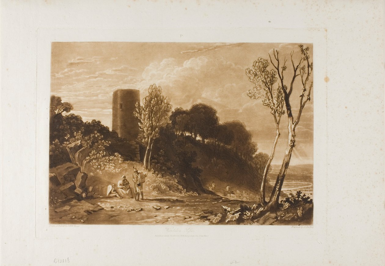 Winchelsea, Sussex, 42-es lemez a LIBER STUDIORUM-tól alkotó: Joseph Mallord William Turner