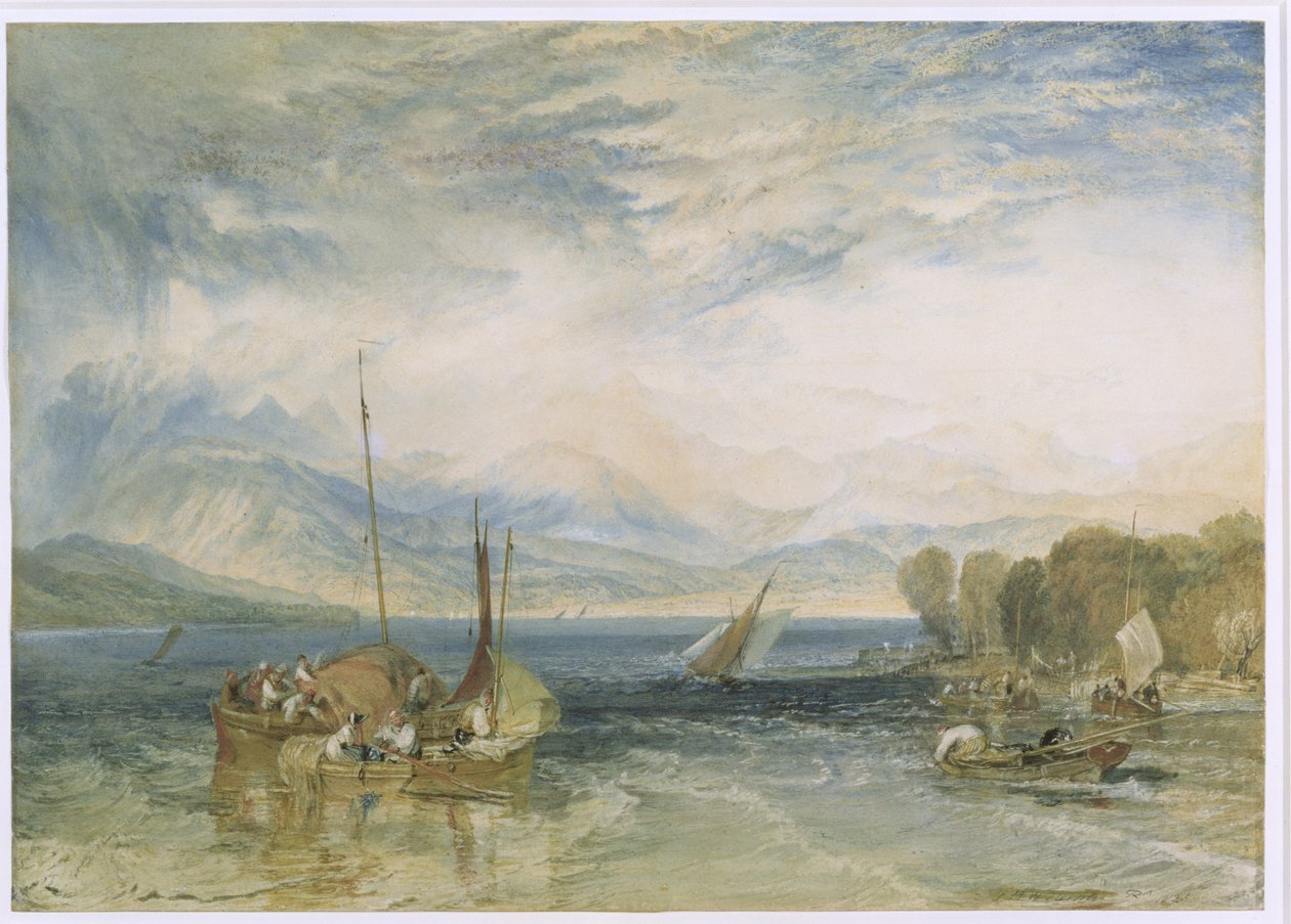 Windermere, 1821 (wc papíron) (restaurálás után) alkotó: Joseph Mallord William Turner