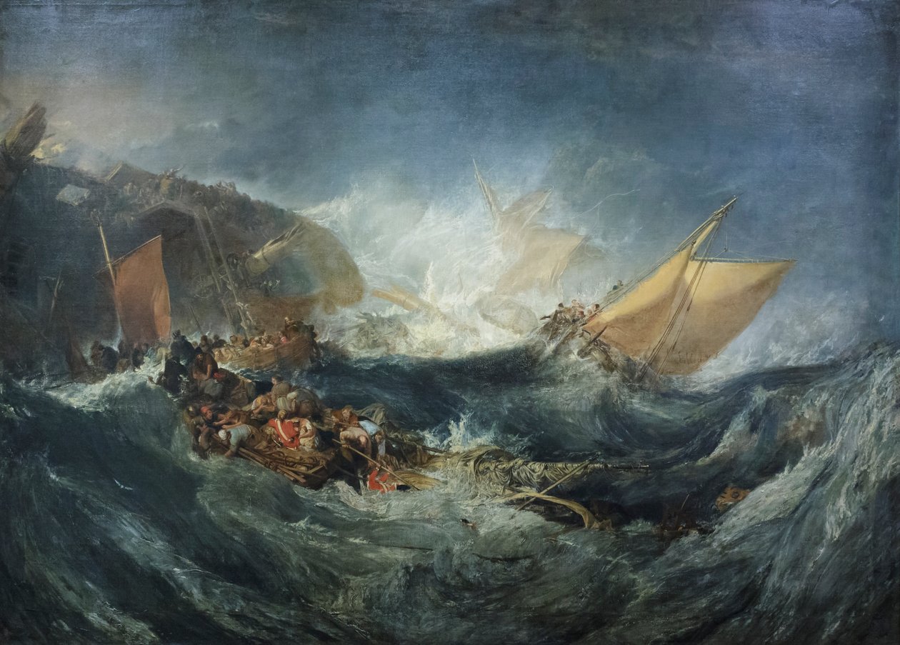 Egy szállítóhajó roncsa, 1810 körül (olaj, vászon) alkotó: Joseph Mallord William Turner