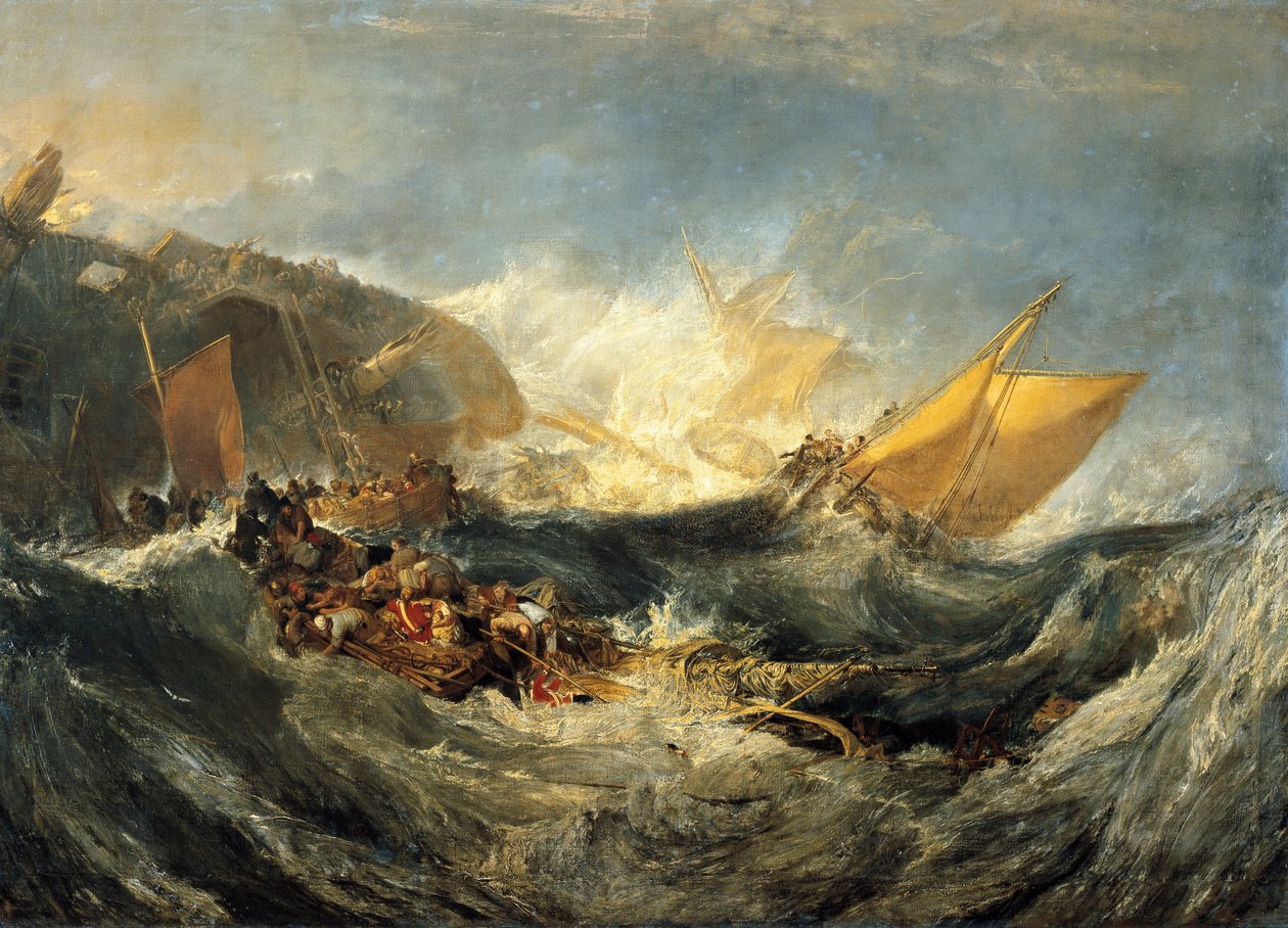 Egy szállítóhajó roncsa, 1810 körül (olaj, vászon) alkotó: Joseph Mallord William Turner
