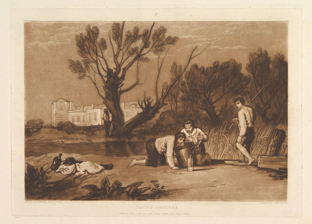 Fiatal horgászok tanulmányi könyve, 7. rész, 1811. június 1 alkotó: Joseph Mallord William Turner