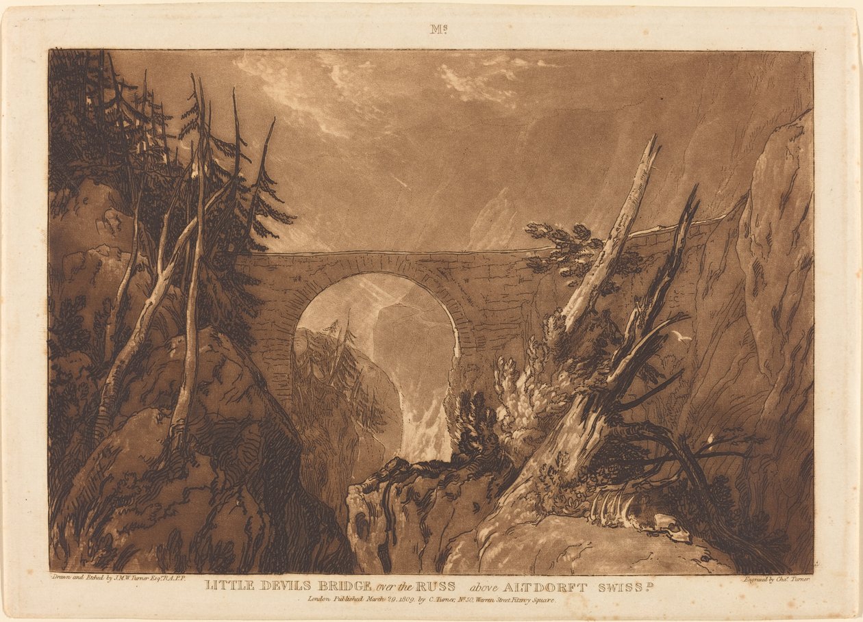 Kis Ördög hídja alkotó: Joseph Mallord William Turner and Charles Turner