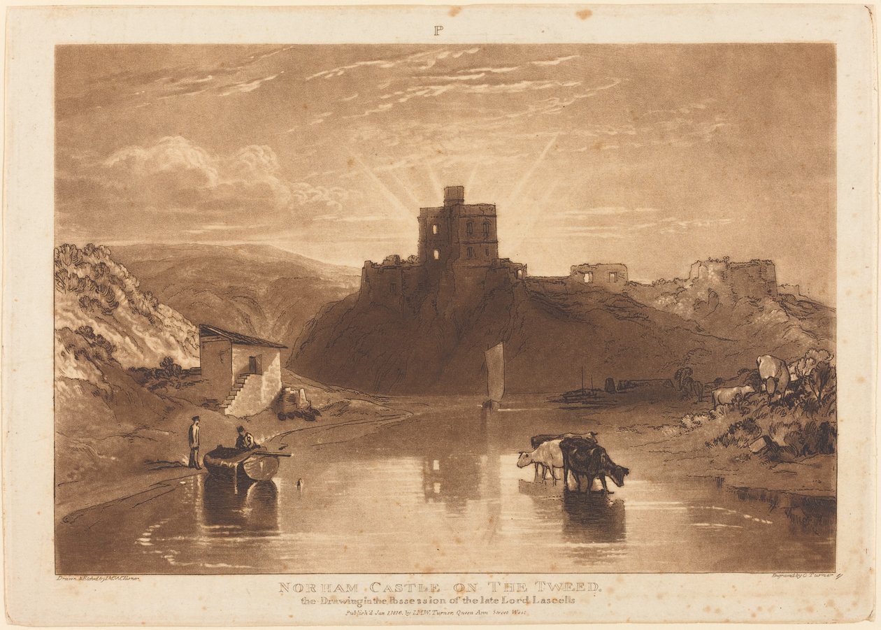 Norham kastély alkotó: Joseph Mallord William Turner and Charles Turner