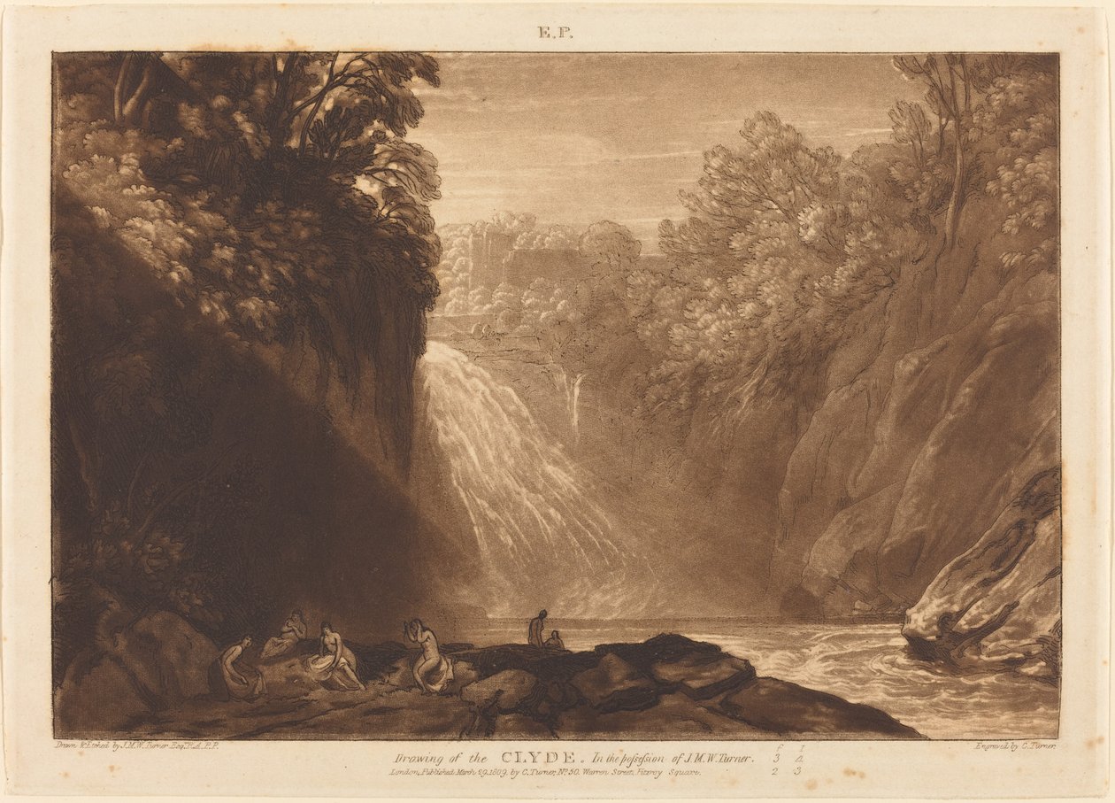 Clyde bukása alkotó: Joseph Mallord William Turner and Charles Turner