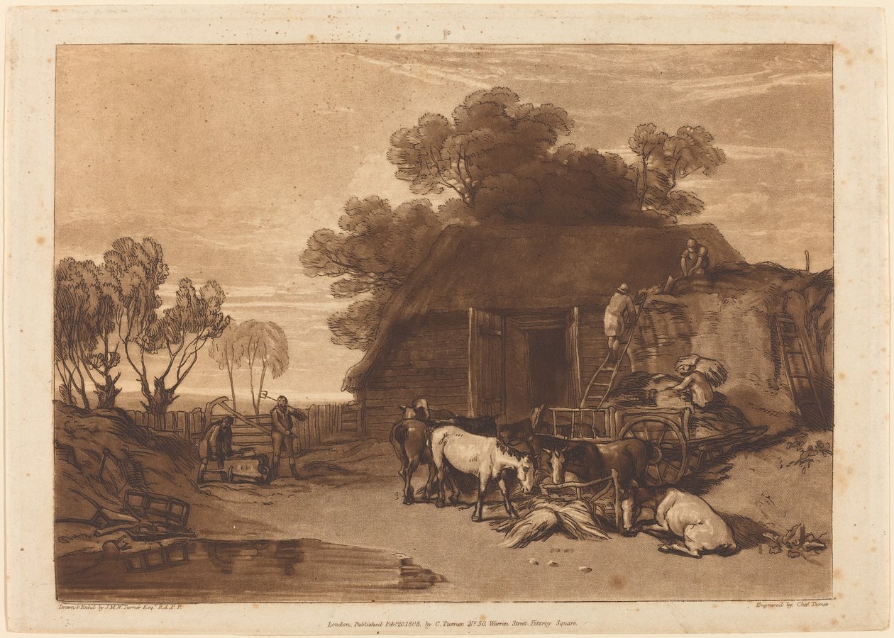 A Szalmaudvar alkotó: Joseph Mallord William Turner and Charles Turner
