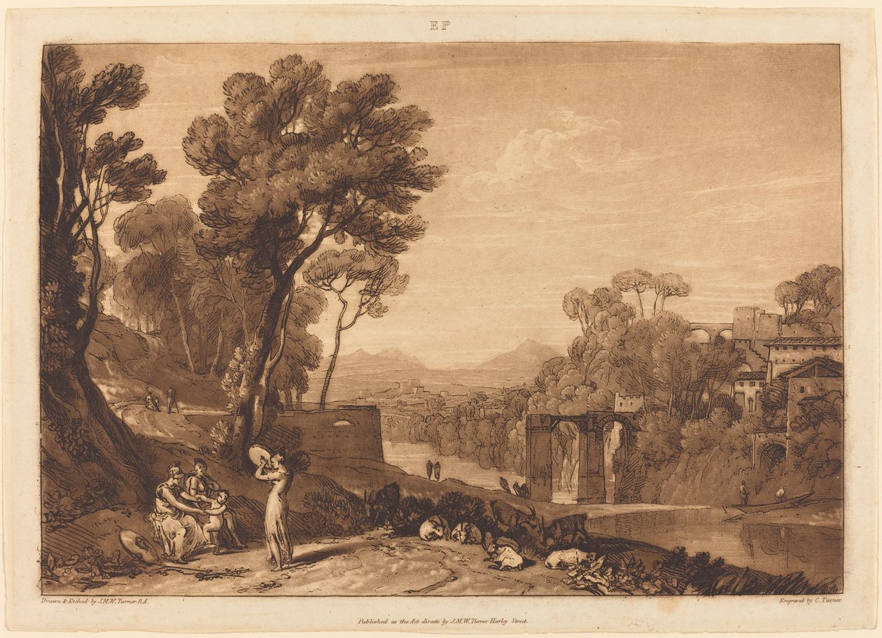 A nő és a tambura alkotó: Joseph Mallord William Turner and Charles Turner