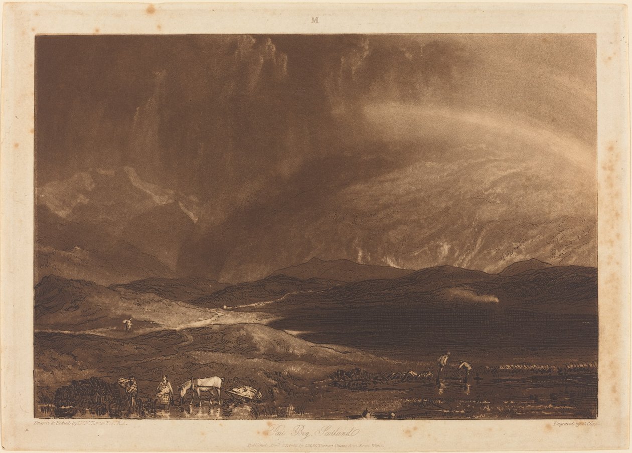 Peat Bog, Skócia alkotó: Joseph Mallord William Turner and George Clint