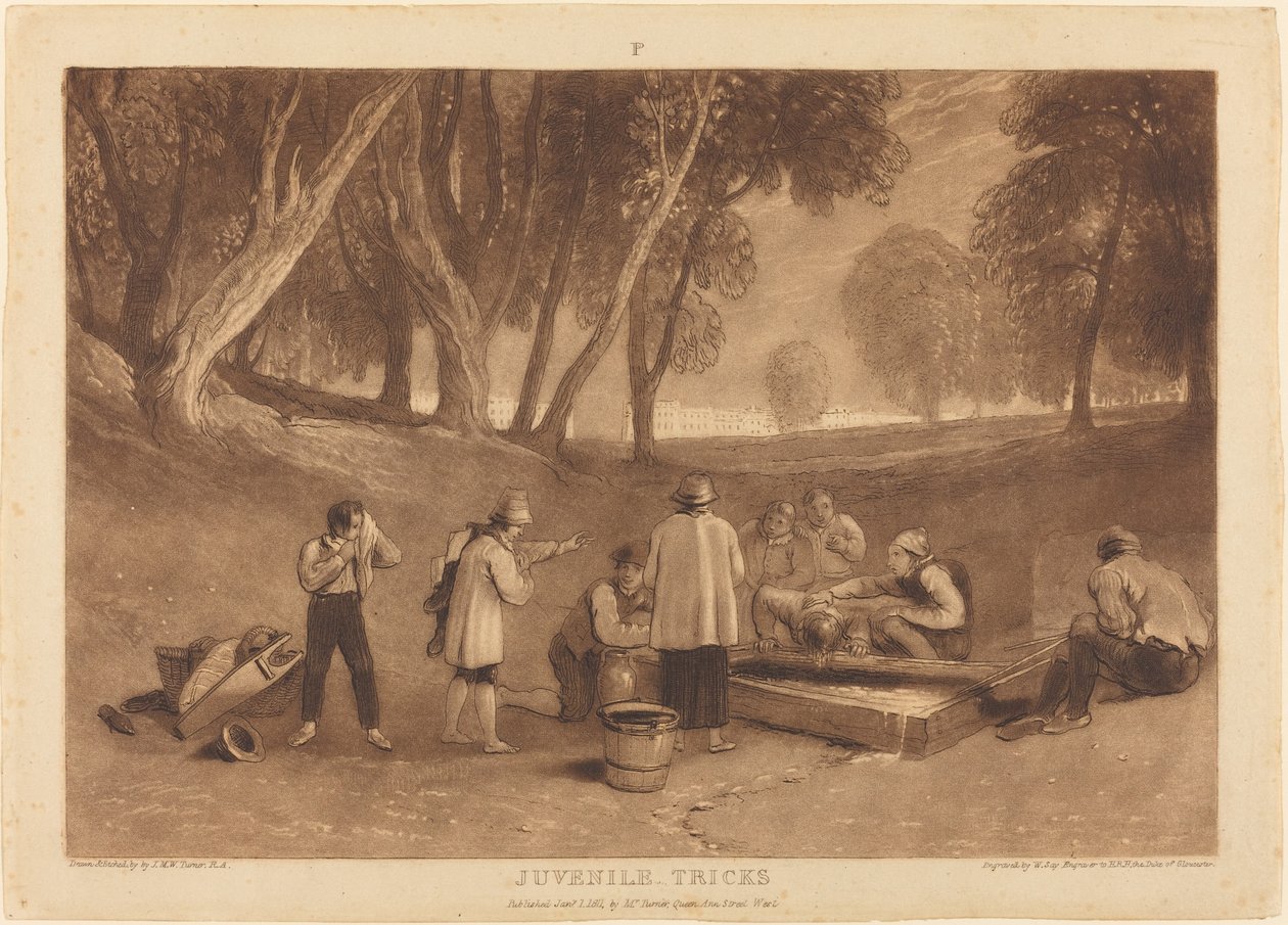 Fiatalkori trükkök alkotó: Joseph Mallord William Turner and William Say
