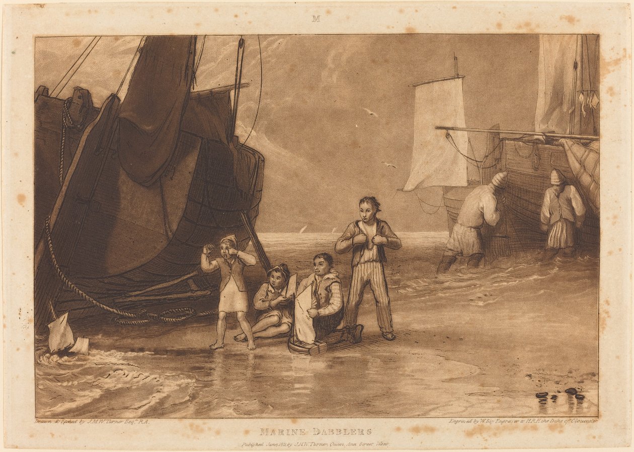 Tengerészgyalogosok alkotó: Joseph Mallord William Turner and William Say