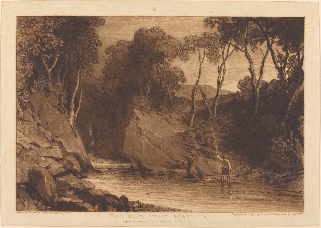 Blair Athol közelében alkotó: Joseph Mallord William Turner and William Say
