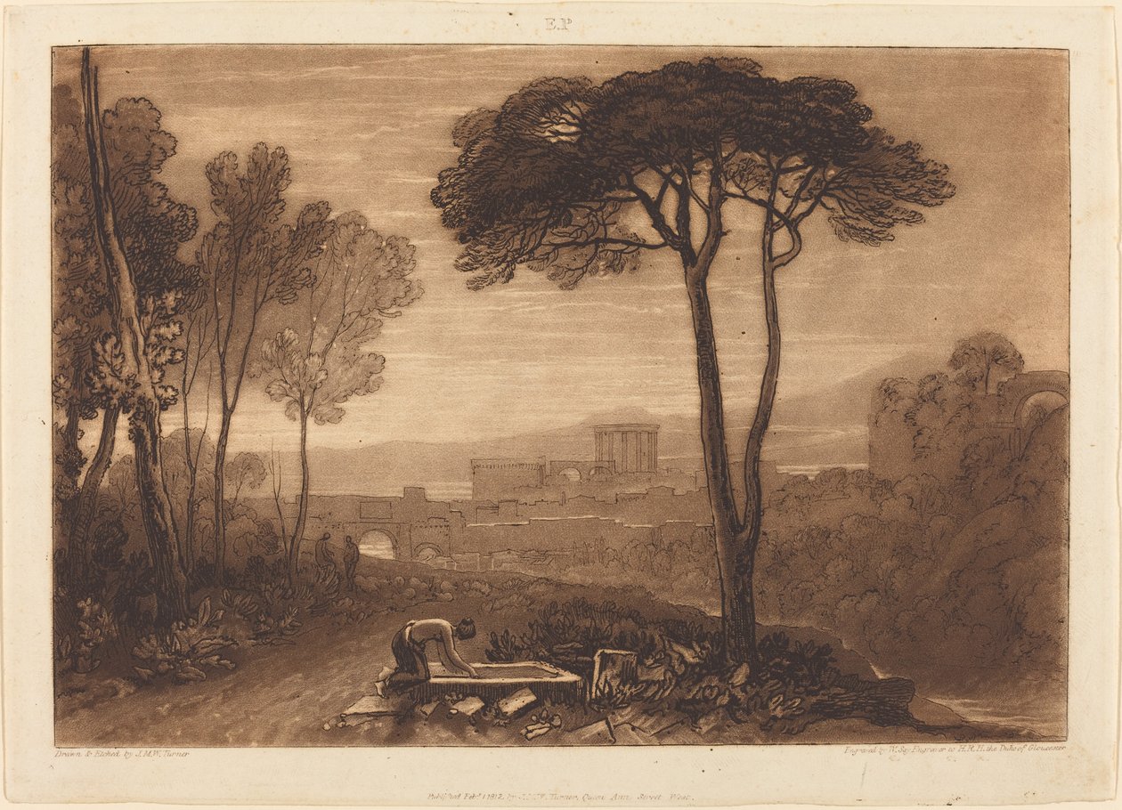 Jelenet a Campagna-ban alkotó: Joseph Mallord William Turner and William Say