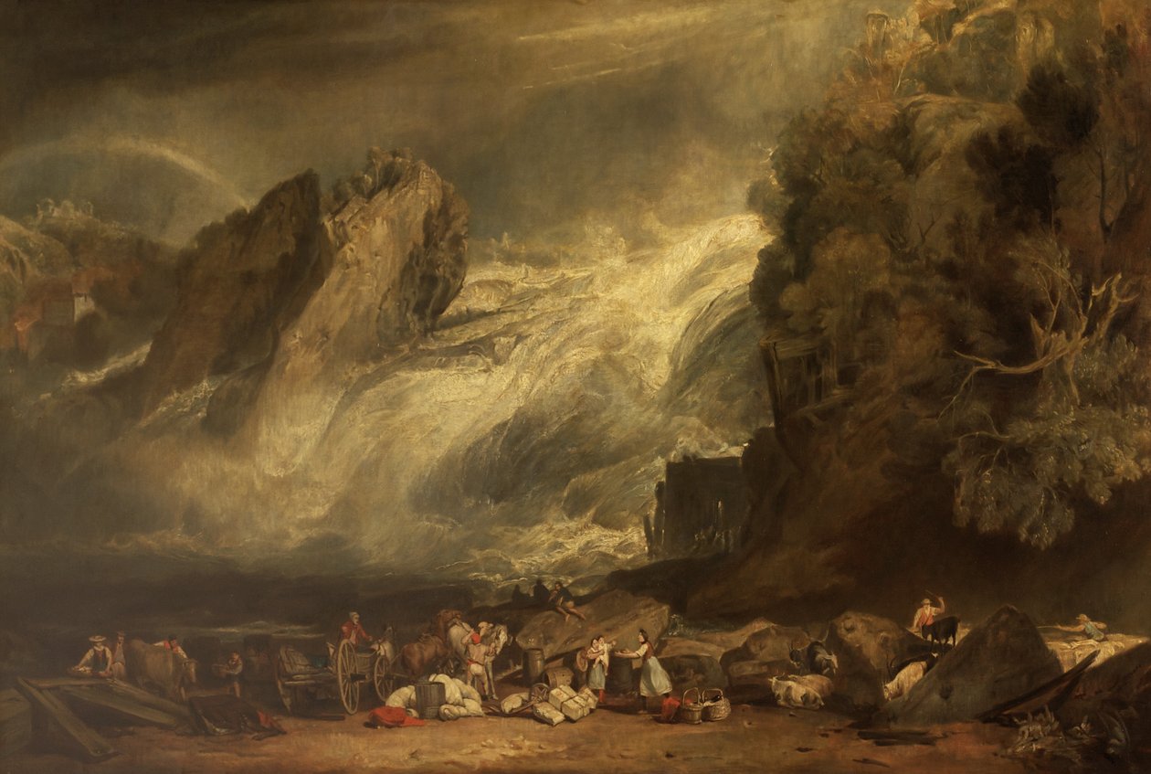 A Rajna vízesése Schaffhausenben alkotó: after Joseph Mallord William Turner