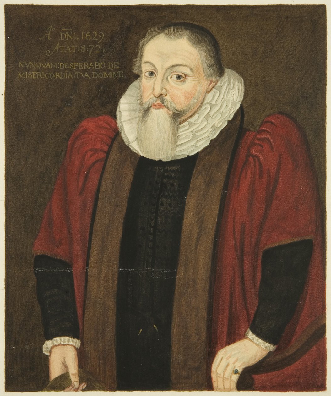 Portré John Whitson alderman tanácsházában (akvarell papíron) alkotó: Joseph Manning