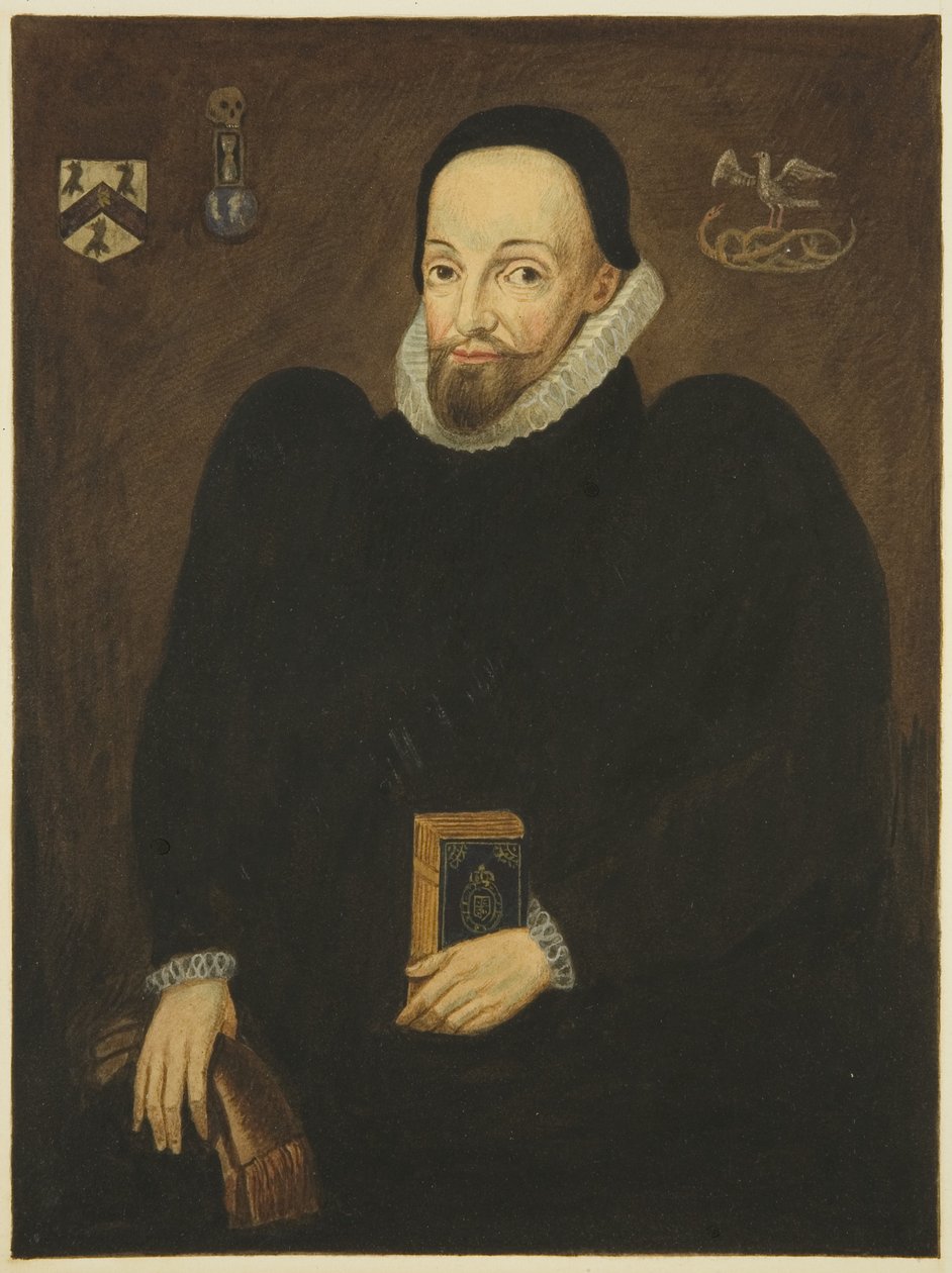Dr. Thomas White portréja a Tanácsházban (ceruza és akvarell papíron) alkotó: Joseph Manning