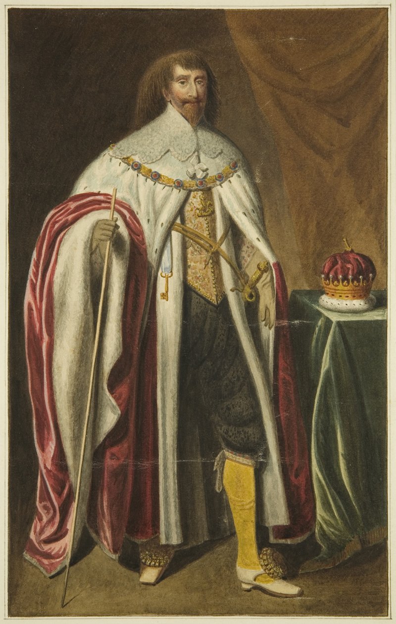 Portré a Pembroke gróf Tanácsházában (ceruza és akvarell papíron) alkotó: Joseph Manning