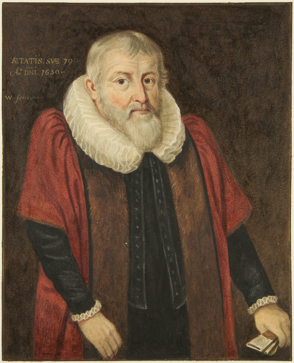 George Harrington, Bristol polgármestere 1617-es portréja a tanácsházban (akvarell papíron) alkotó: Joseph Manning