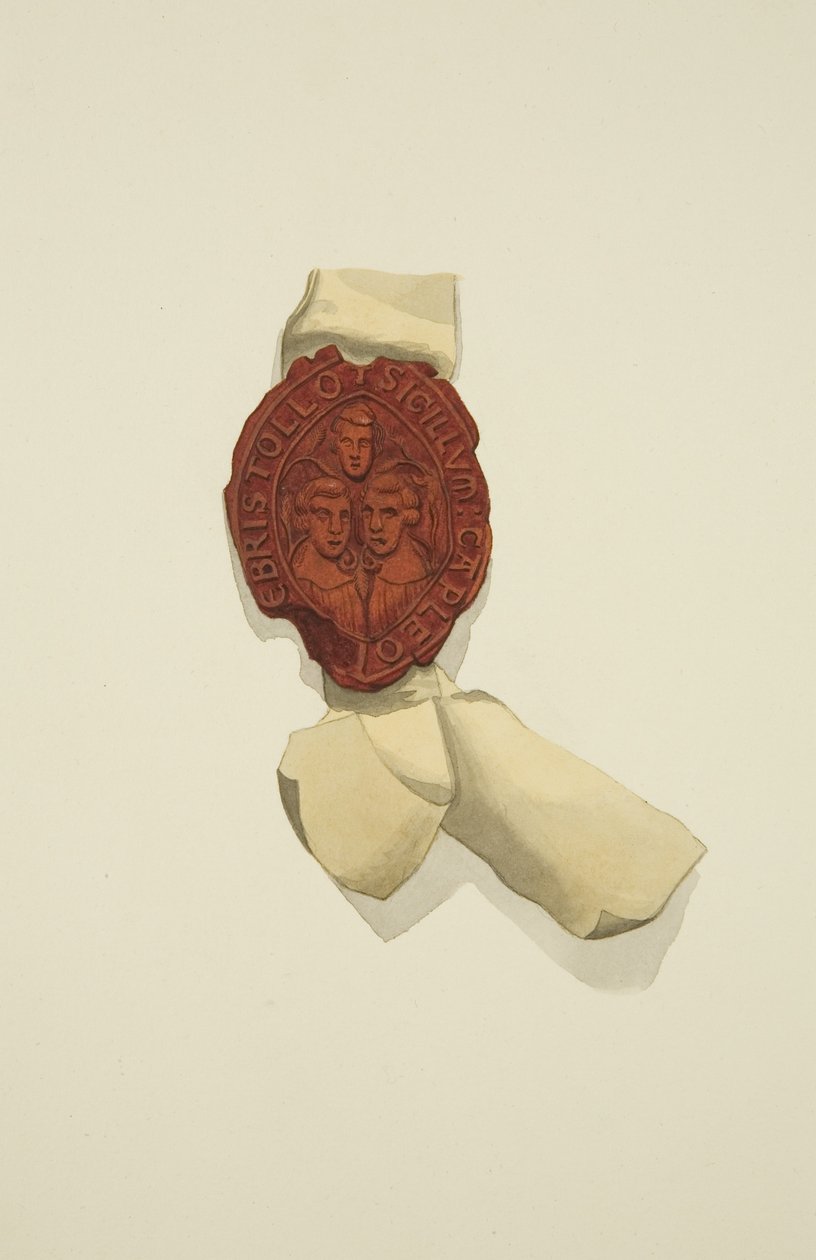 A bristoli kalendáriumok pecsétje (akvarell, papír) alkotó: Joseph Manning