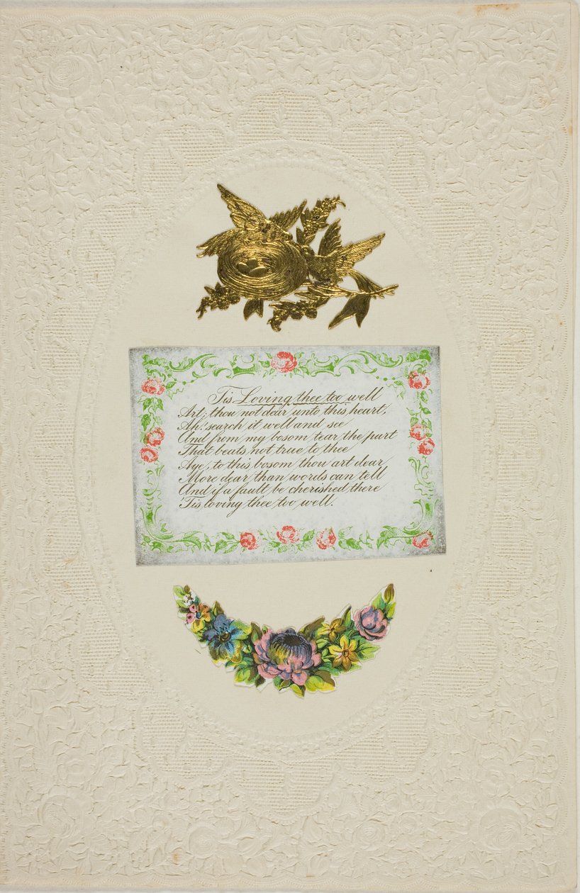 Túl jól szeretlek (valentin) alkotó: Joseph Mansell