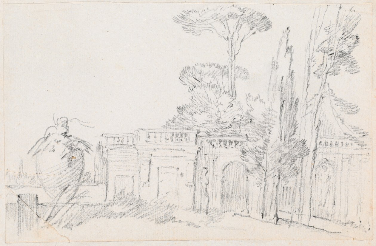 Egy olasz villa kertjei alkotó: Joseph Marie Vien