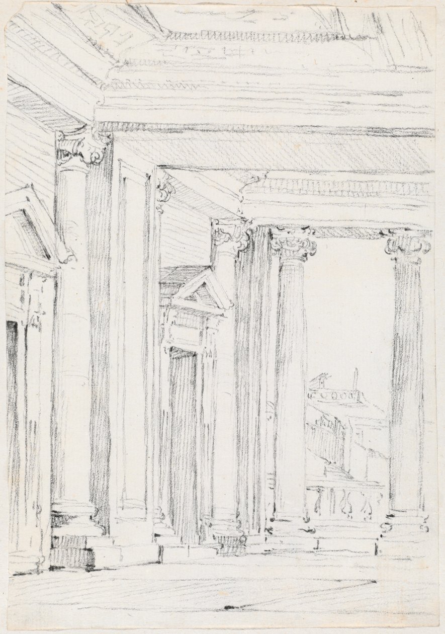 A Palazzo Nuovo portikusa, a Campidoglio-n alkotó: Joseph Marie Vien