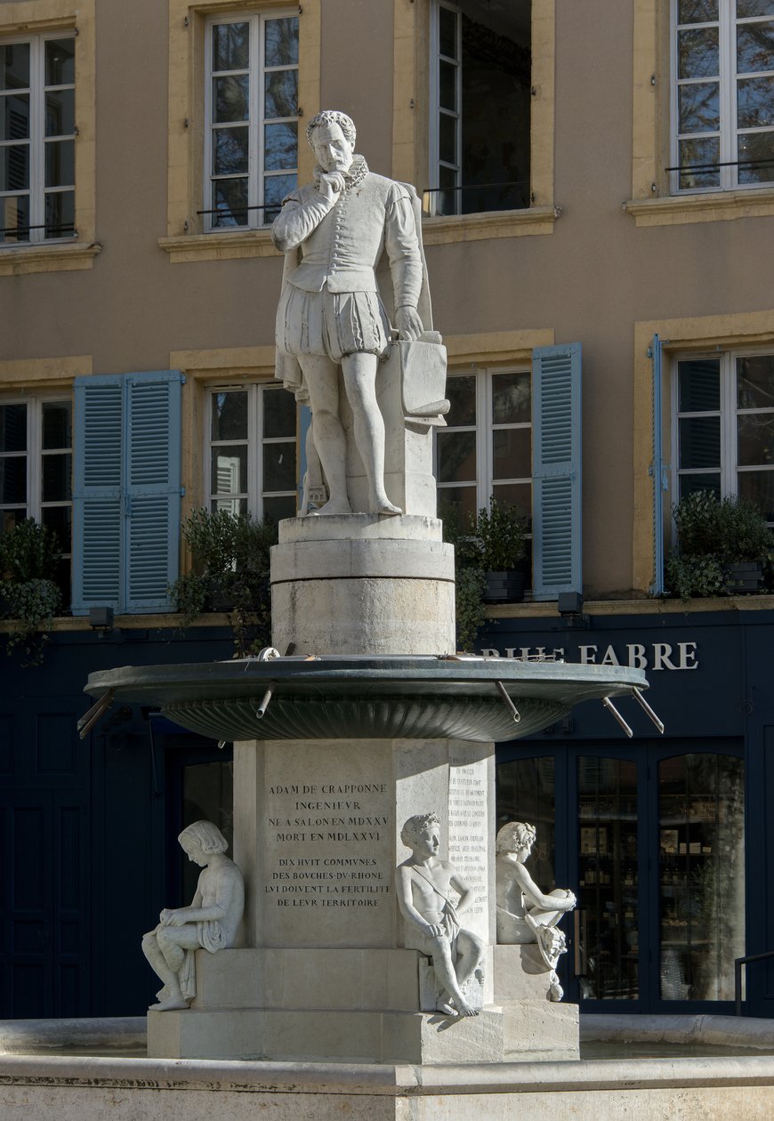 Craponne Ádám (19. századi szobor) alkotó: Joseph Marius Ramus