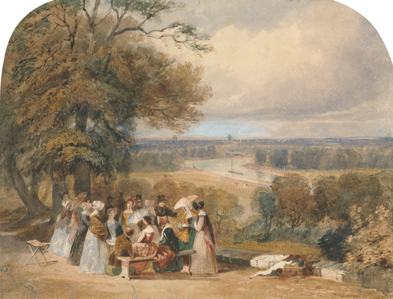 Piknik a Richmond Hillen alkotó: Joseph Murray Ince