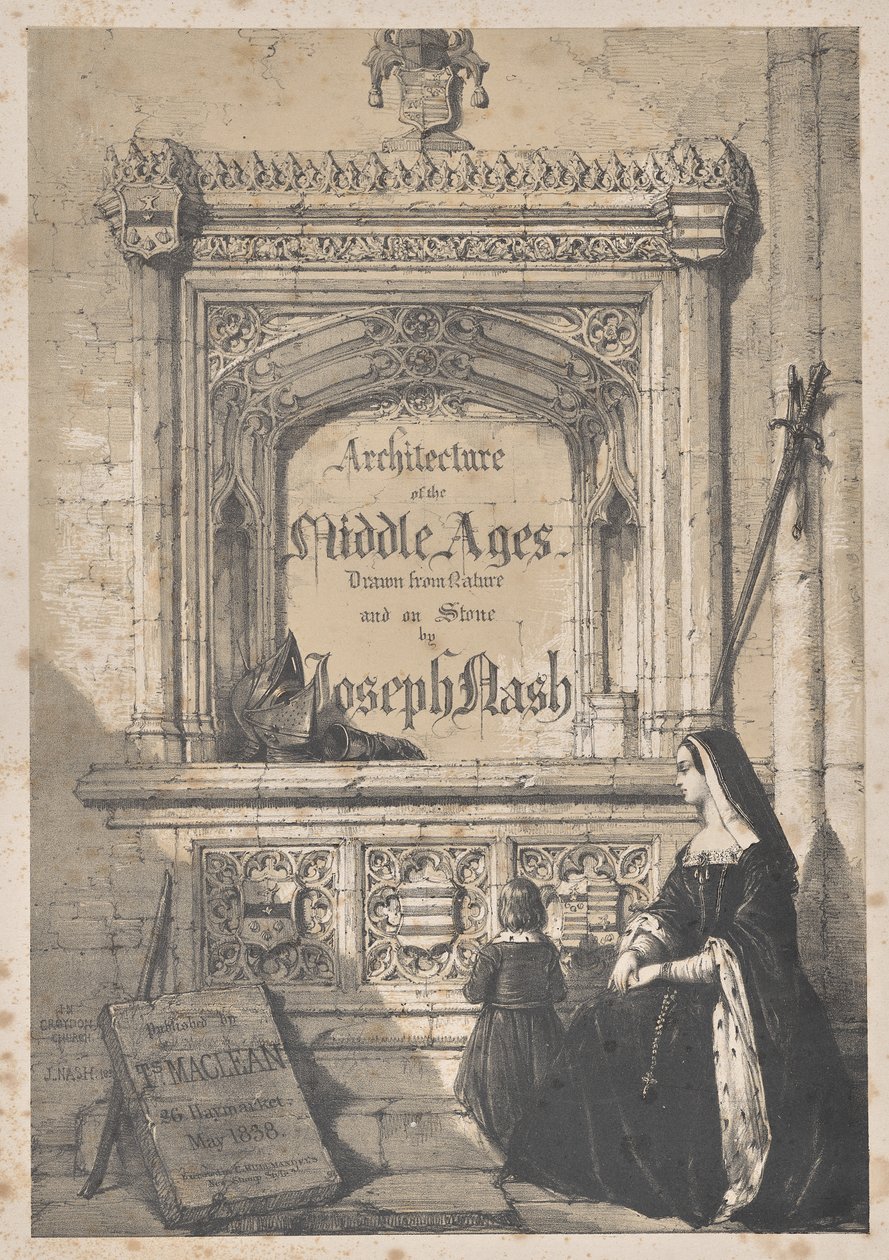 A középkor építészete: Címlap - Croydon templomban alkotó: Joseph Nash