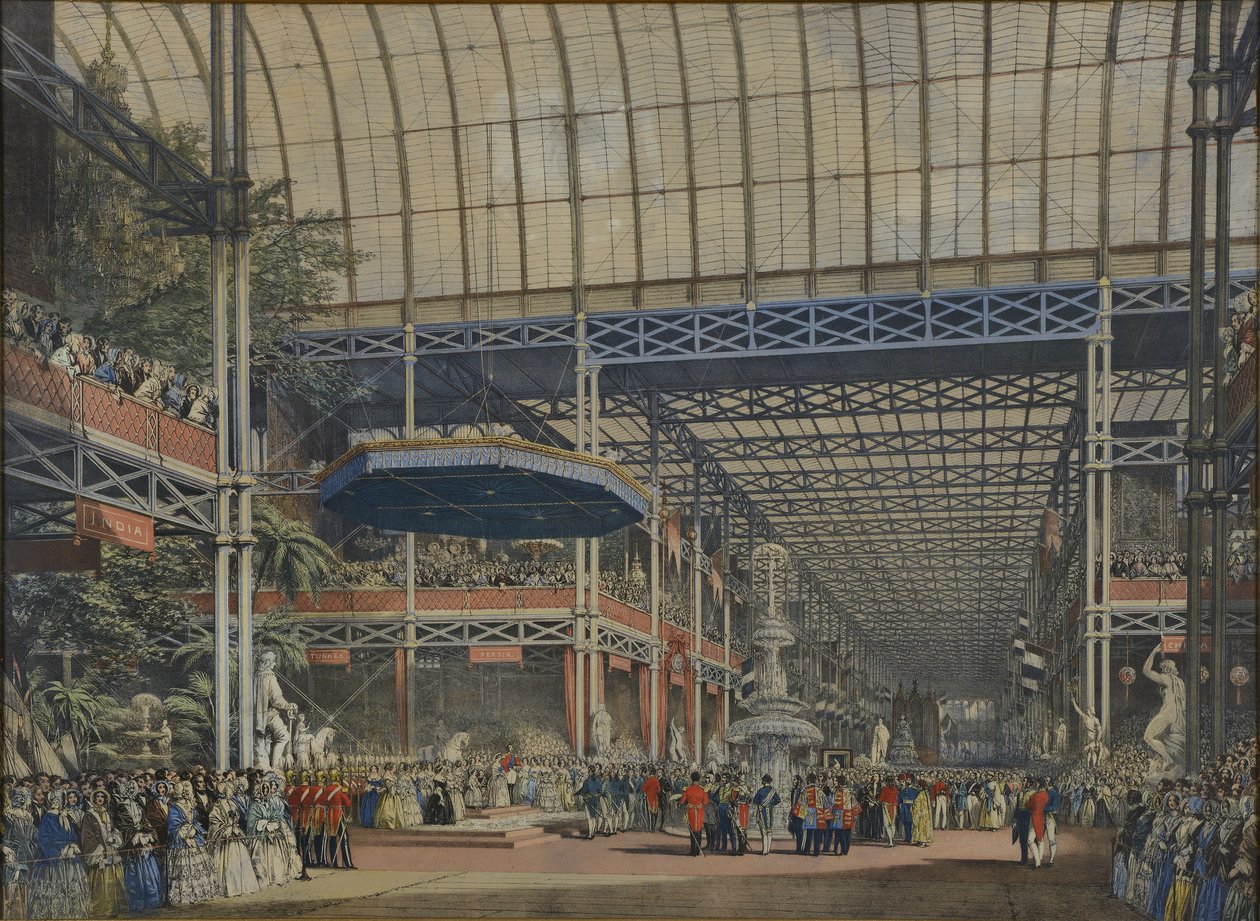 "Dickinson átfogó képei az 1851-es nagy kiállításról", 1854. Az avatás, 1851. május 1. alkotó: Joseph Nash