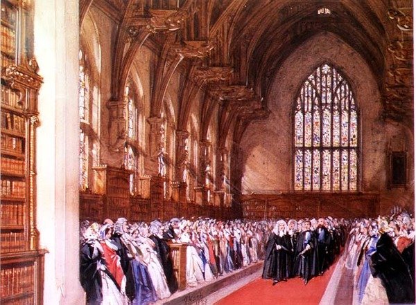A Westminster-csarnok látképe (belső tér) alkotó: Joseph Nash