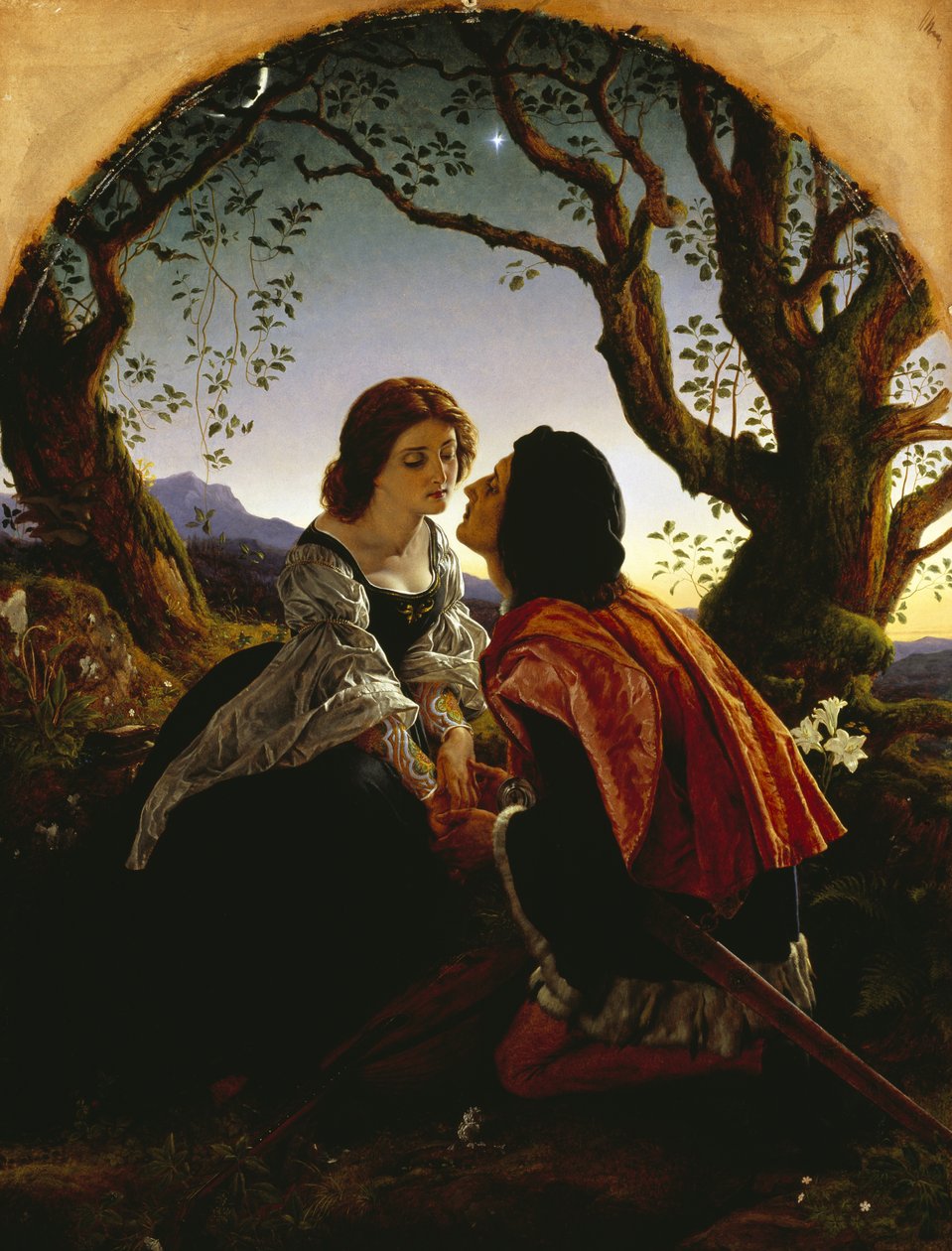 Hesperus, az Estcsillag, a szerelmesek szentje alkotó: Joseph Noel Paton