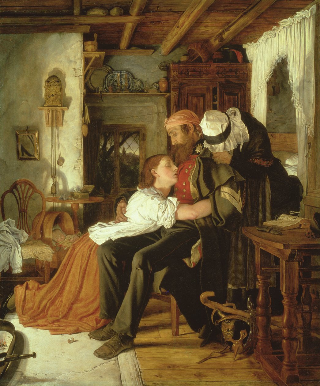 Otthon, 1856 körül alkotó: Joseph Noel Paton