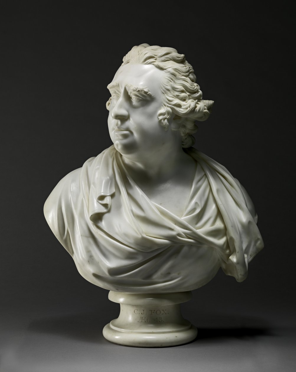 Charles James Fox (1749-1806) 1792 (márvány) alkotó: Joseph Nollekens