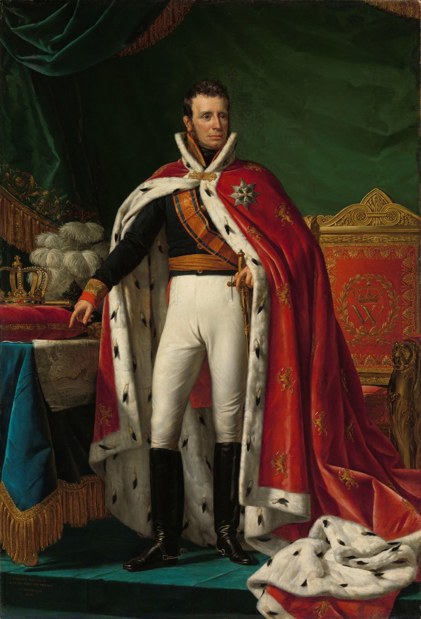 I. Vilmos holland király portréja alkotó: Joseph Paelinck
