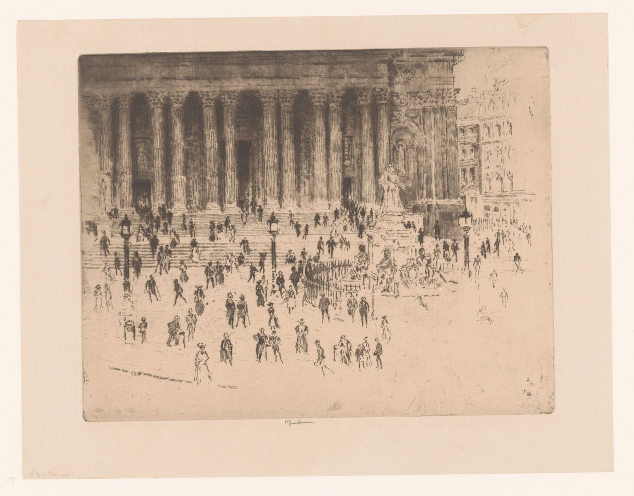 Szent Pál székesegyház Szent Pál járda alkotó: Joseph Pennell (signed by artist)